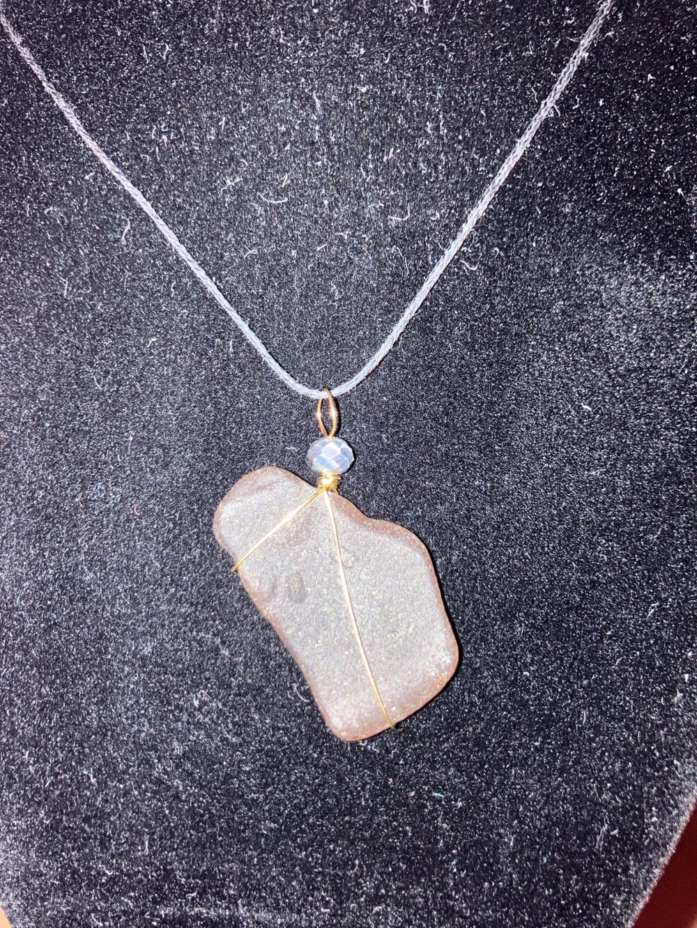 #125 handmade seaglass pendant necklace